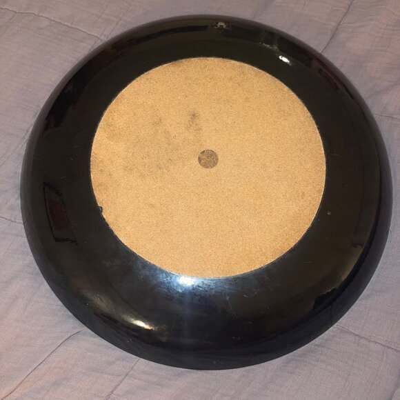 Curtis Jere Vintage MCM Art Bowl Artisan House Enamel Copper Maple Leaf Large - Picture 10 of 10